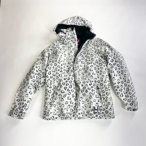 Burton dry ride girls hart snowboard snow coat L 14/16
